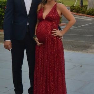 Luxxel sequin red dress M gown